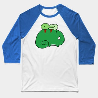 Chameleon and Little Tadpole Baseball T-Shirt